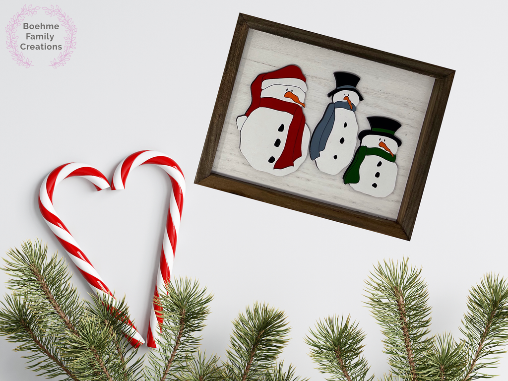 Snowman Trio Sign image 1