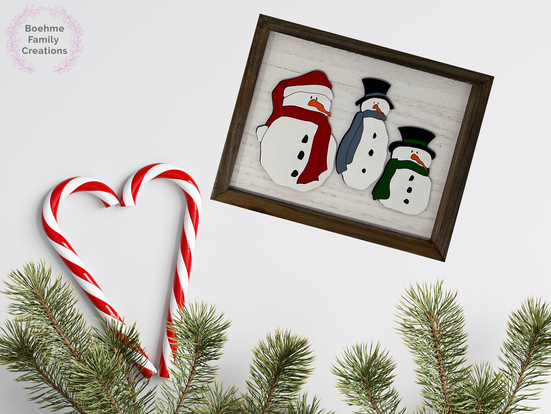Snowman Trio Sign image 1