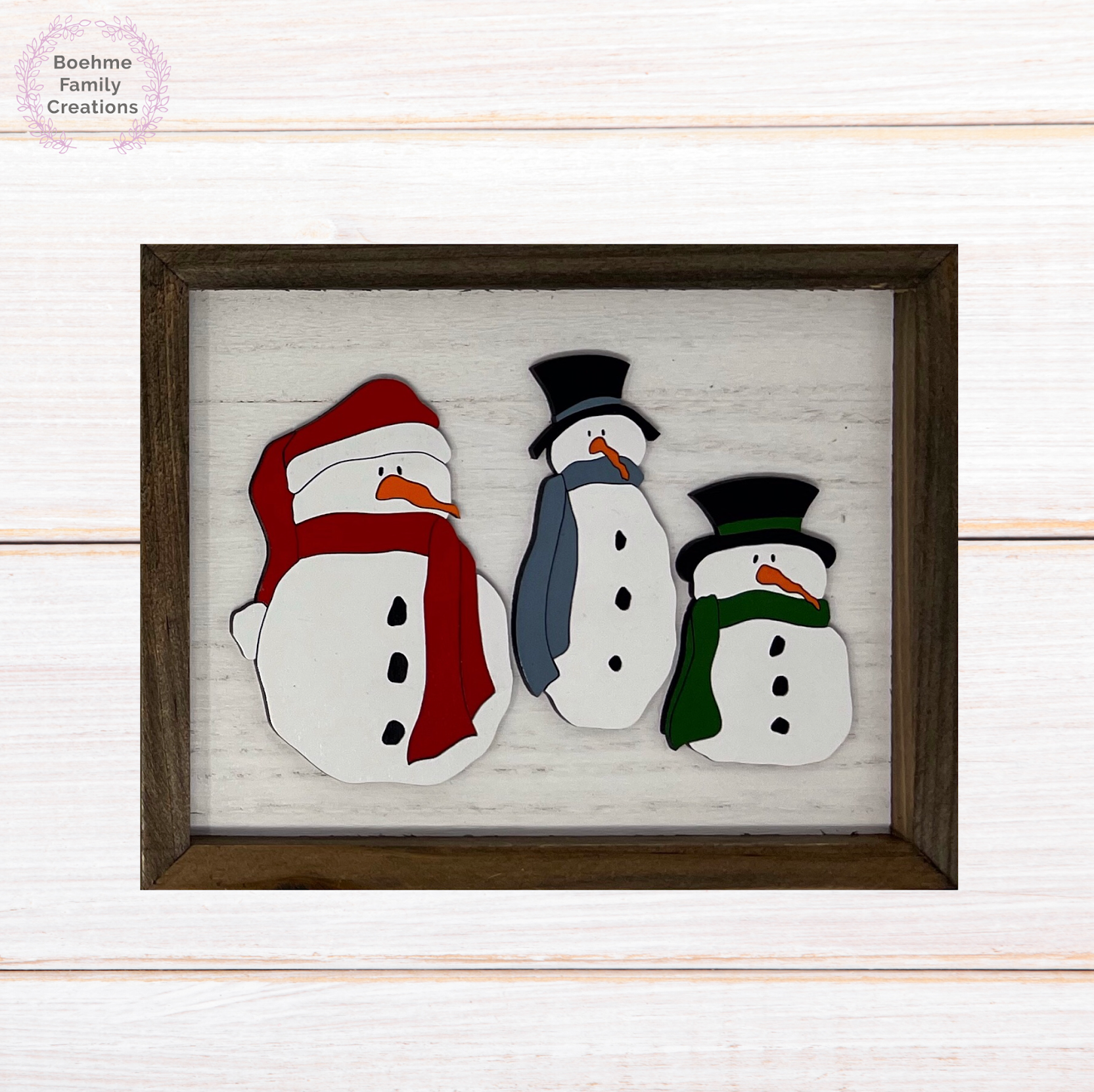 Snowman Trio Sign image 0
